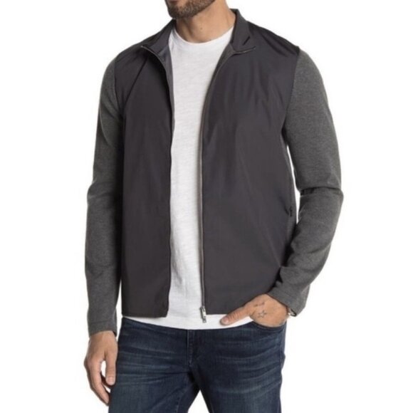 Theory Bellvil Mens Small S Lightweight Jacket Full Zip Mock Neck New! MSRP $345 - Picture 2 of 11